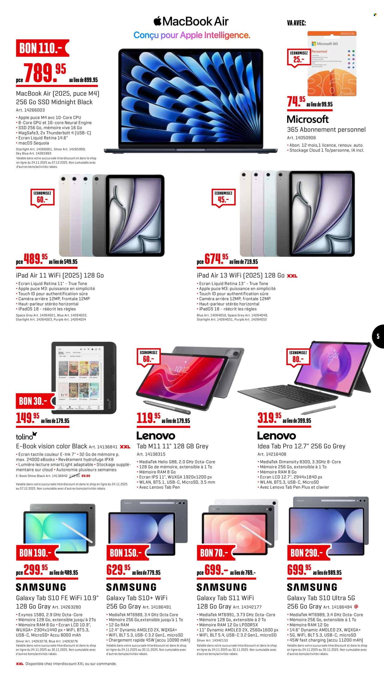 Catalogue Interdiscount - 24.11.2025 - 30.11.2025. Page 5. Page 5