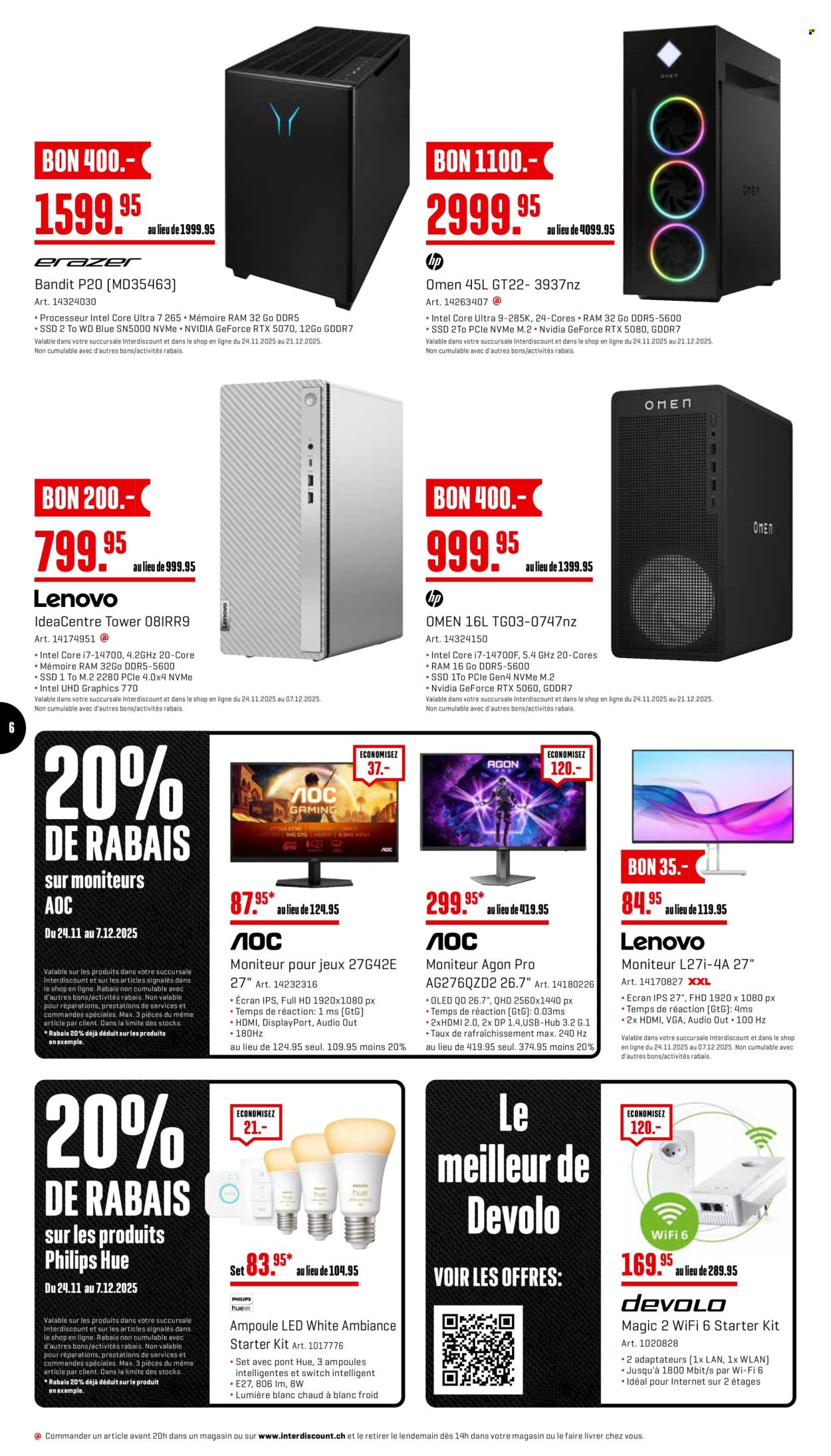 Catalogue Interdiscount - 24.11.2025 - 30.11.2025. Page 6. Page 6