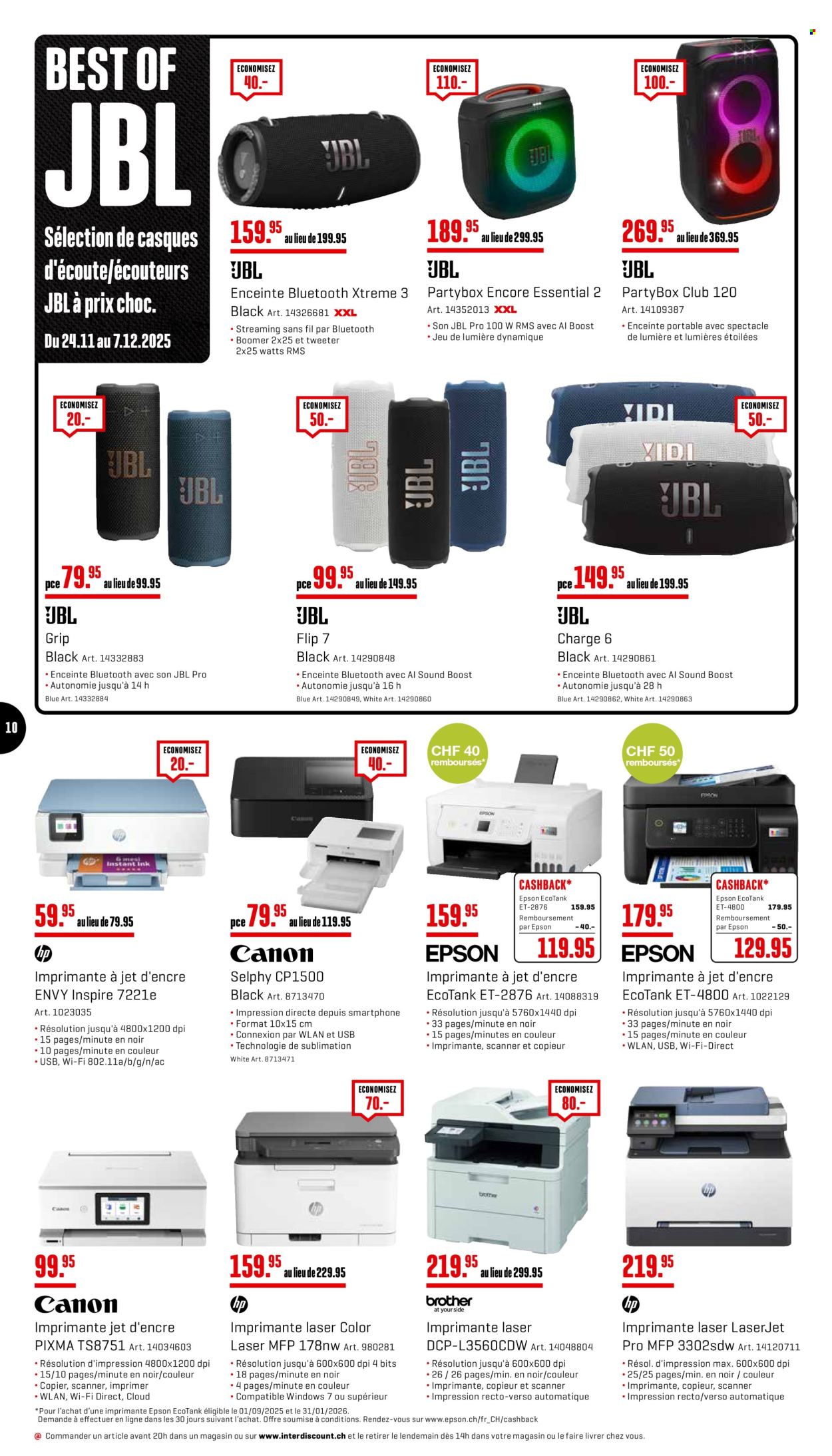 Catalogue Interdiscount - 24.11.2025 - 30.11.2025. Page 10. Page 10