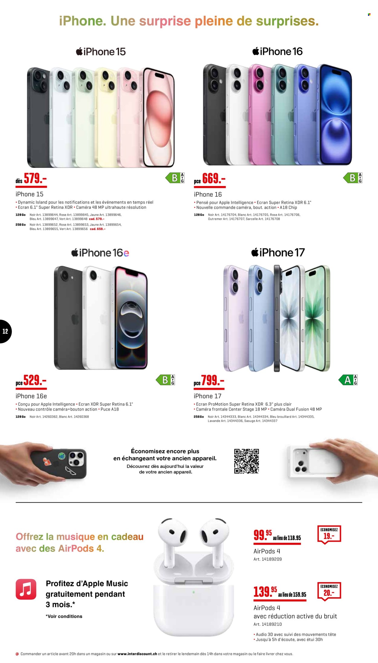 Catalogue Interdiscount - 24.11.2025 - 30.11.2025. Page 12. Page 12