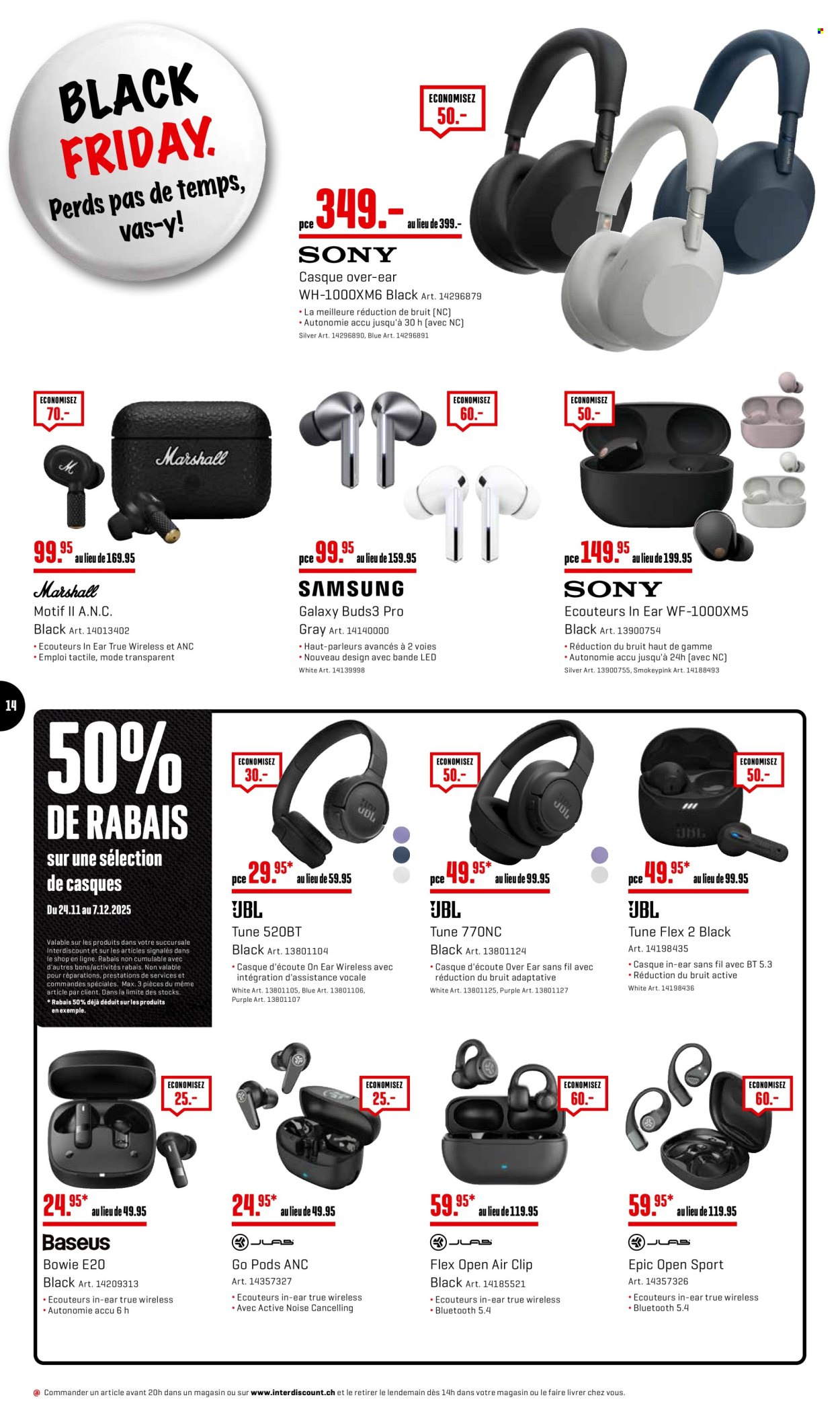 Catalogue Interdiscount - 24.11.2025 - 30.11.2025. Page 14. Page 14