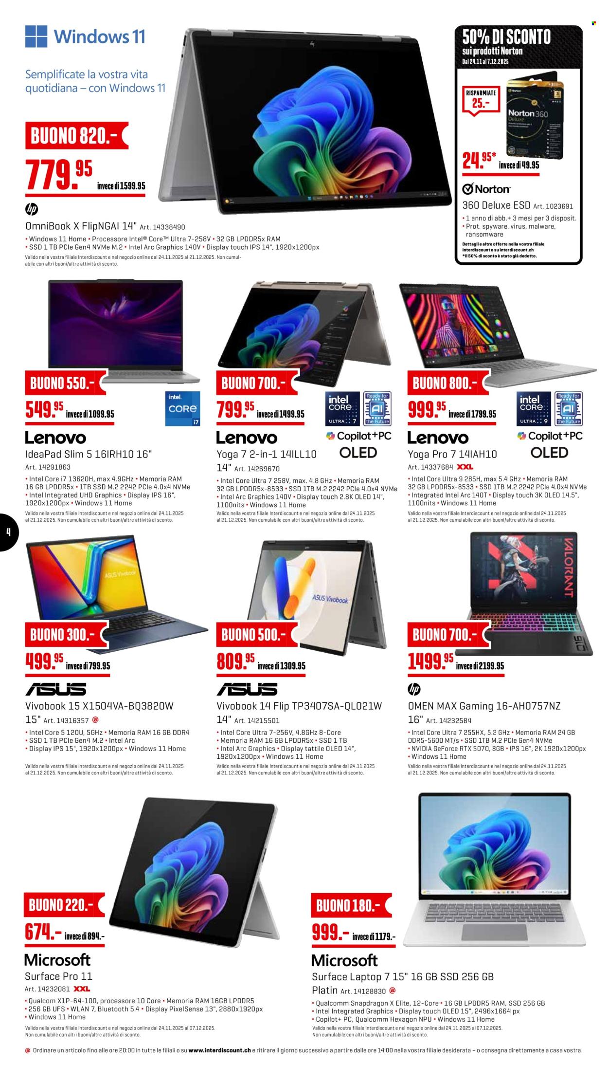 Catalogue Interdiscount - 24.11.2025 - 30.11.2025. Page 4. Page 4