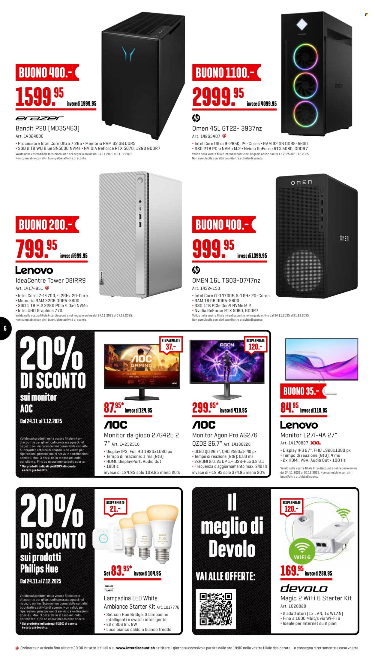 Catalogue Interdiscount - 24.11.2025 - 30.11.2025. Page 6. Page 6