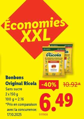 Bonbons Original Ricola