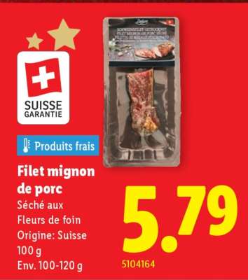 Filet mignon de porc