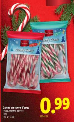 Canne en sucre d'orge