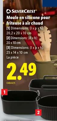 Moule en silicone pour friteuse à air chaud