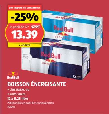 Red Bull BOISSON ÉNERGISANTE