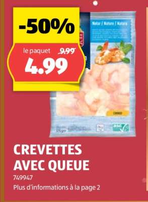 CREVETTES AVEC QUEUE
