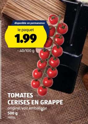 Tomates cerises en grappe