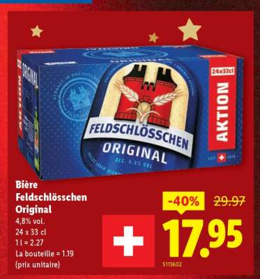 Bière Feldschlösschen Original