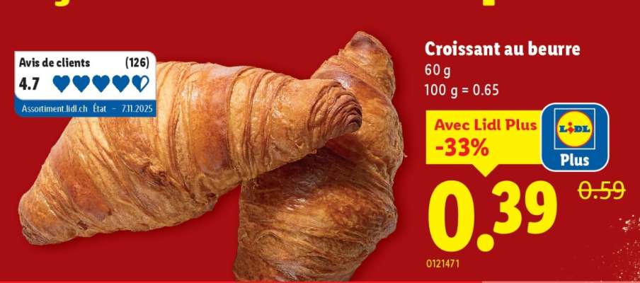 Croissant au beurre