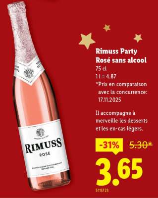 Rimuss Party Rosé sans alcool