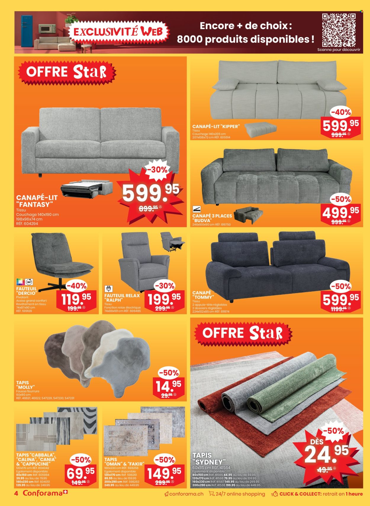 Catalogue Conforama - 10.12.2025 - 23.12.2025. Page 4. Page 4