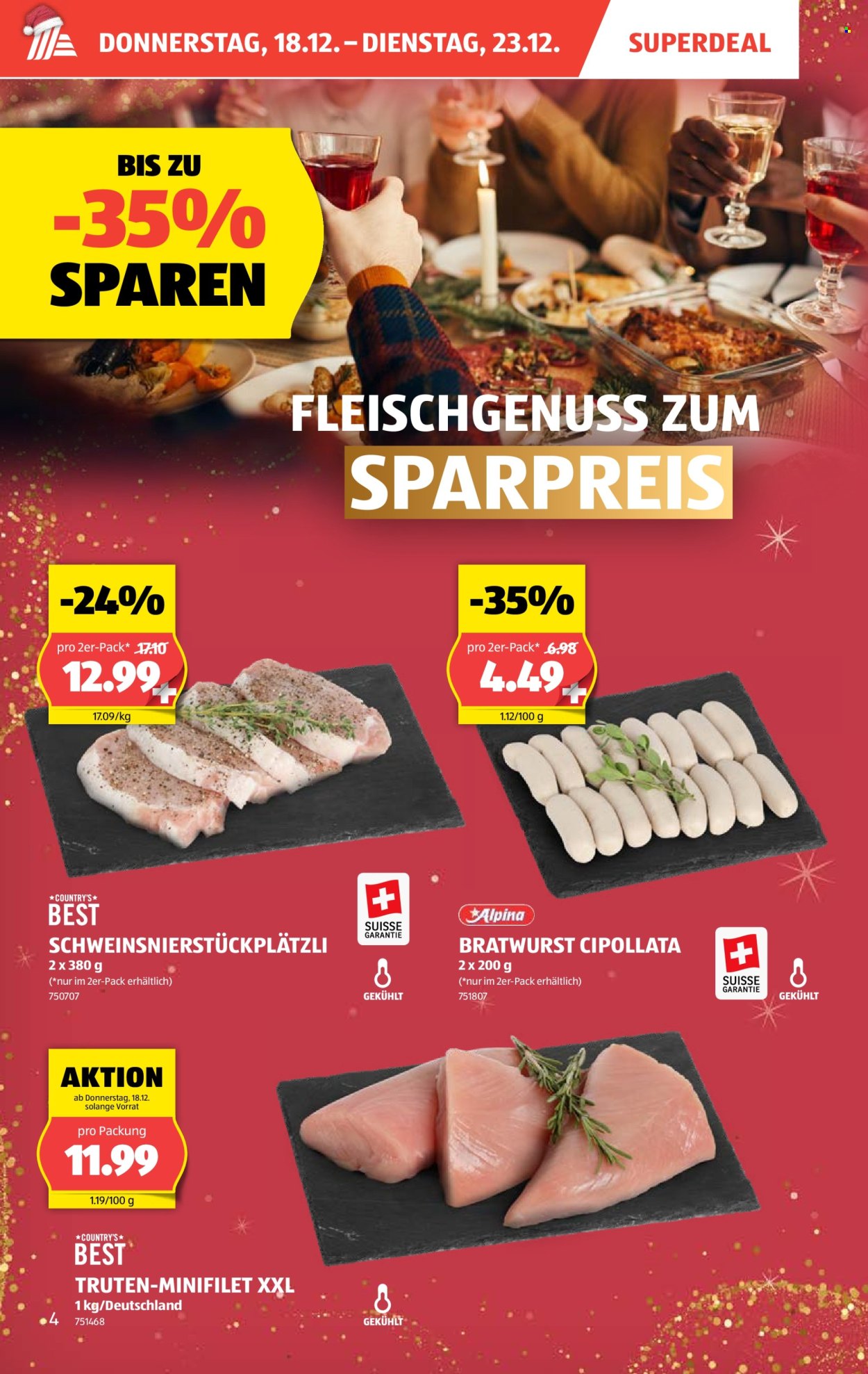 Catalogue Aldi - 18.12.2025 - 23.12.2025. Page 4. Page 4