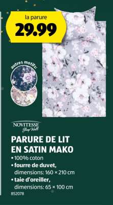 PARURE DE LIT EN SATIN MAKO
