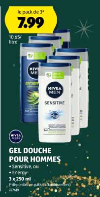 NIVEA MEN GEL DOUCHE POUR HOMMES