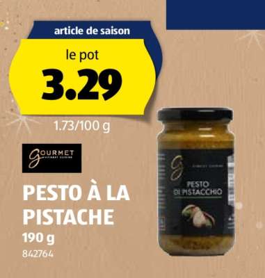 PESTO À LA PISTACHE
