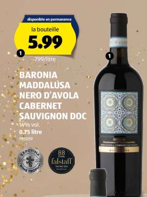 BARONIA MADDALUSA NERO D’AVOLA CABERNET SAUVIGNON DOC