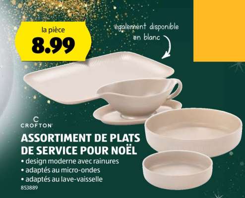 CROFTON ASSORTIMENT DE PLATS DE SERVICE POUR NOËL