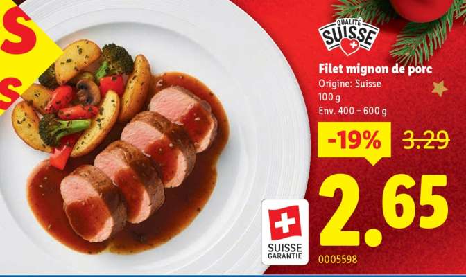 Filet mignon de porc