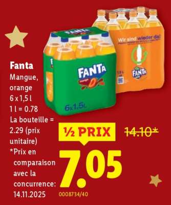 Fanta Mangue, orange