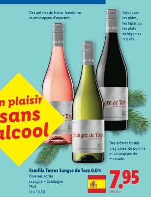 Familia Torres Sangre de Toro 0.0%