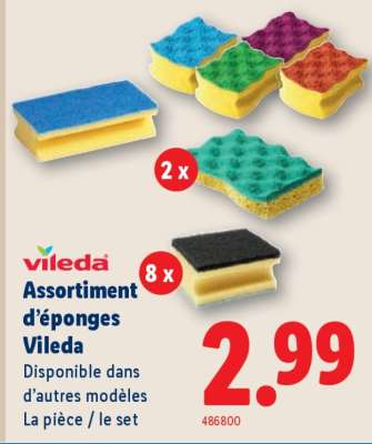 Assortiment d'éponges Vileda