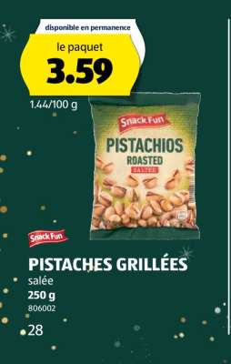 PISTACHES GRILLÉES