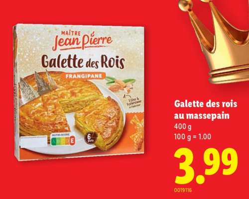 Galette des rois au massepain