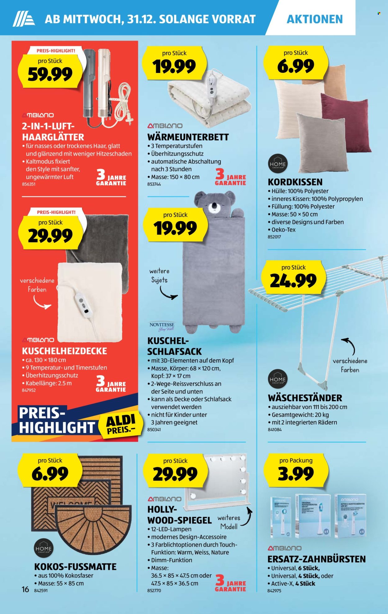 Catalogue Aldi - 31.12.2025 - 7.1.2026. Page 16. Page 16