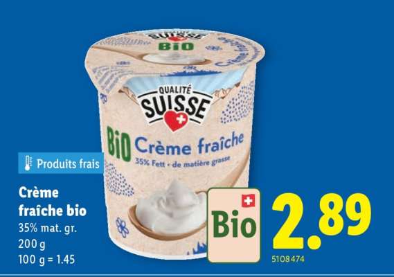 Crème fraîche bio