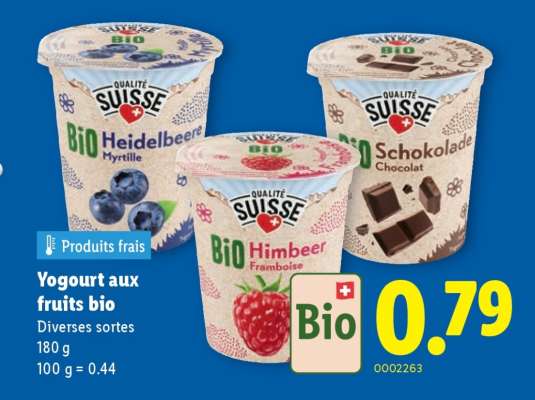 YOGOURT AUX FRUITS BIO