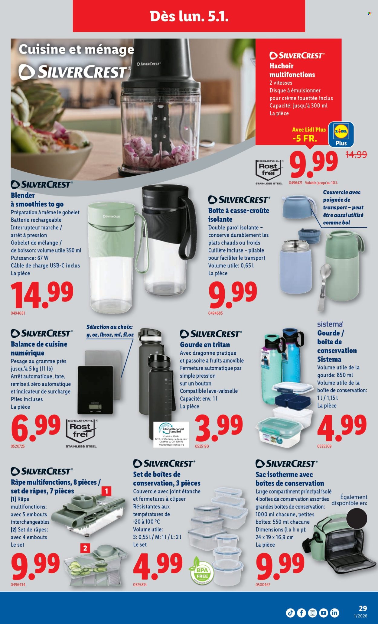 Catalogue Lidl - 31.12.2025 - 7.1.2026. Page 29. Page 29