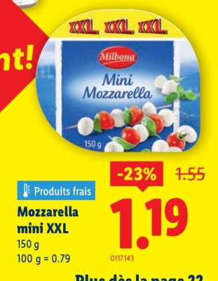 Mozzarella mini XXL