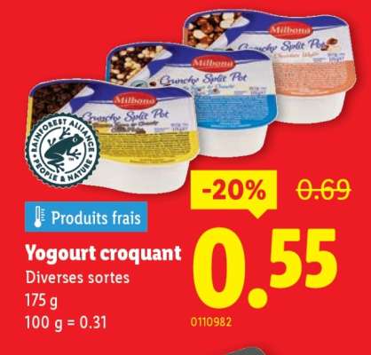 Yogourt croquant