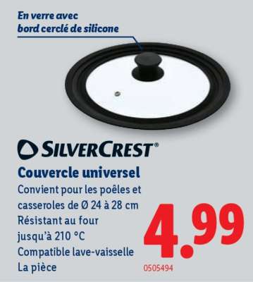 SilverCrest Couvercle universel