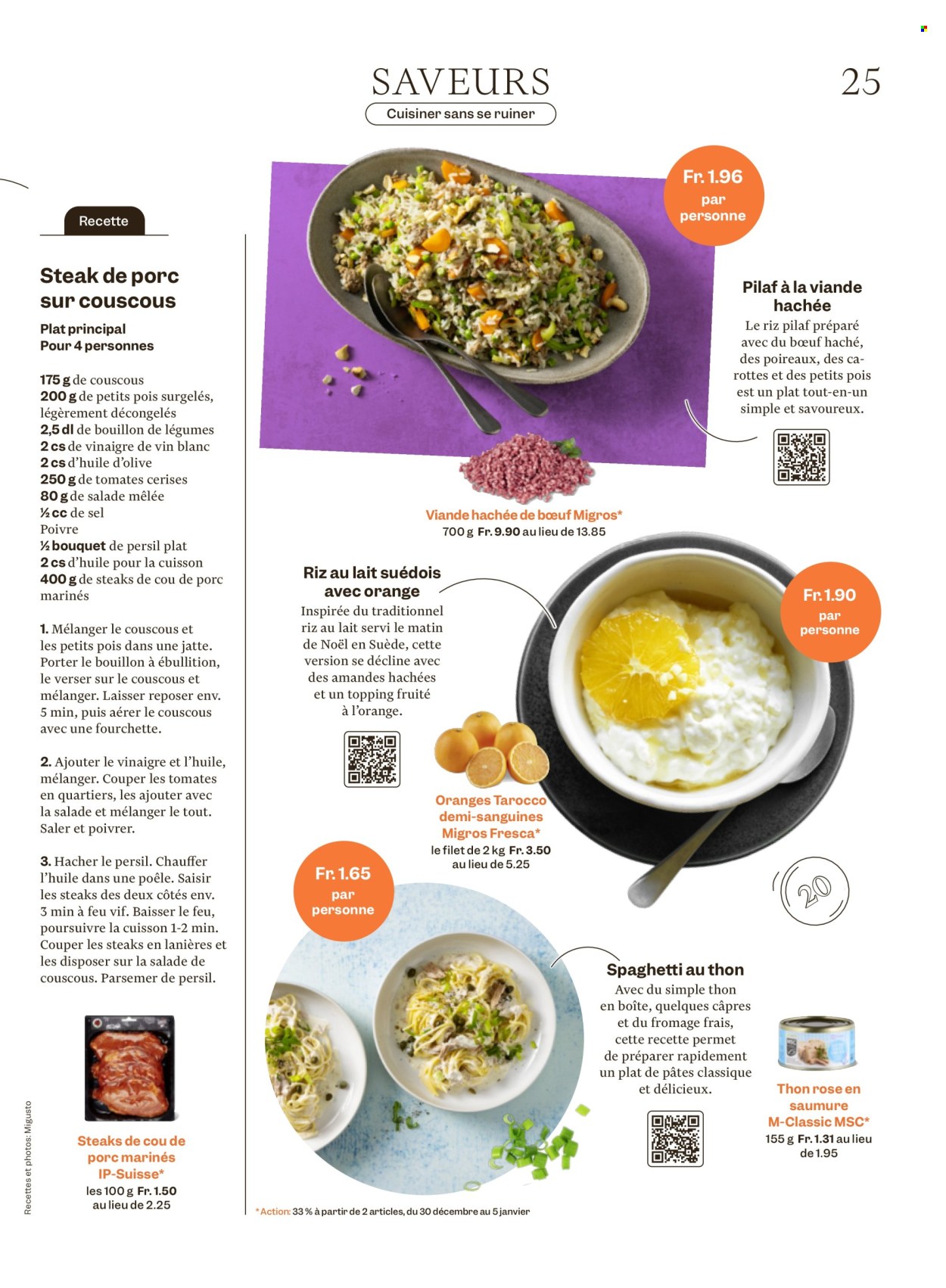 Catalogue Migros - 30.12.2025 - 5.1.2026. Page 25. Page 25