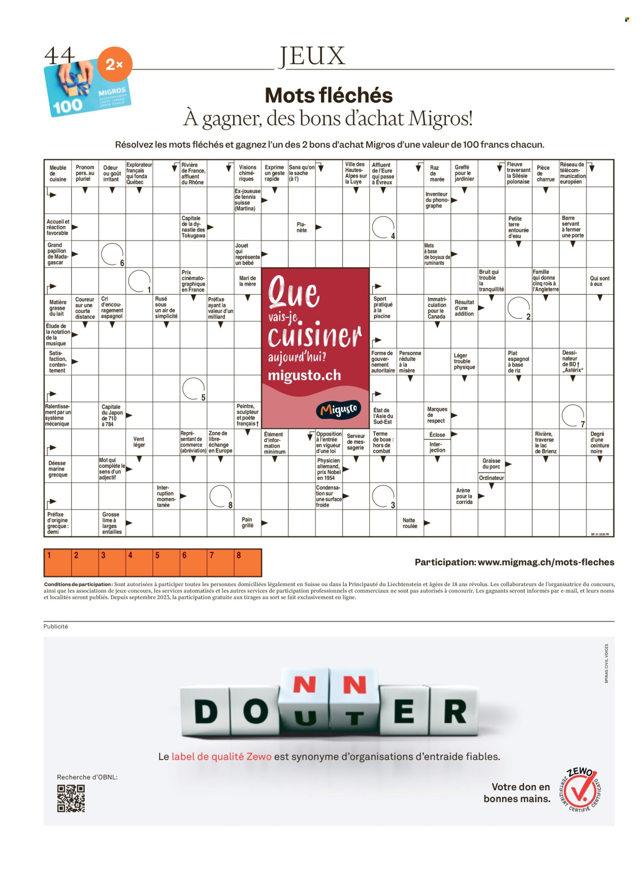 Catalogue Migros - 30.12.2025 - 5.1.2026. Page 44. Page 44