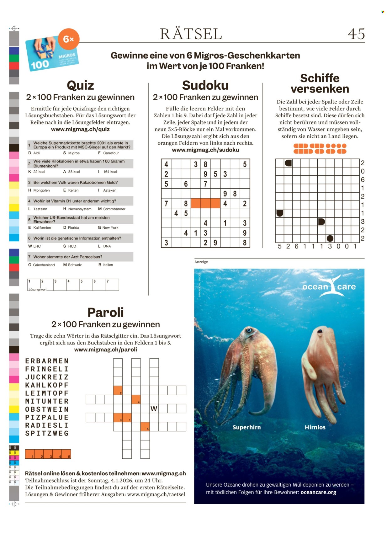 Catalogue Migros - 30.12.2025 - 5.1.2026. Page 45. Page 45