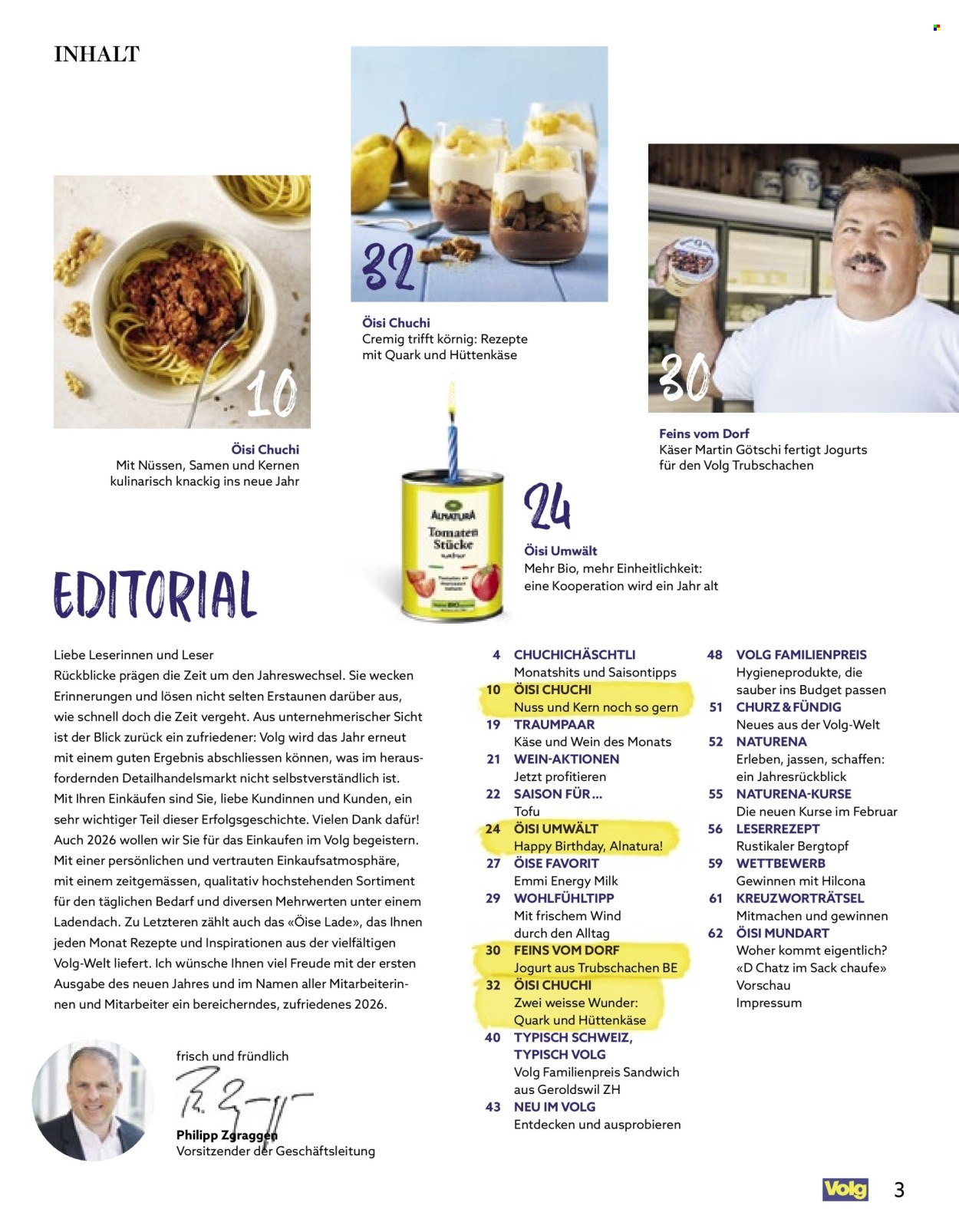 Catalogue Volg - 1.1.2026 - 31.1.2026. Page 3. Page 3