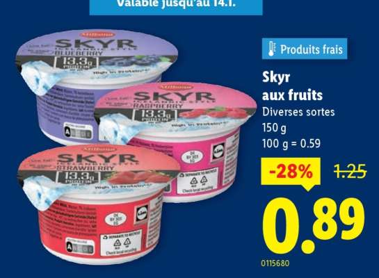 Skyr aux fruits