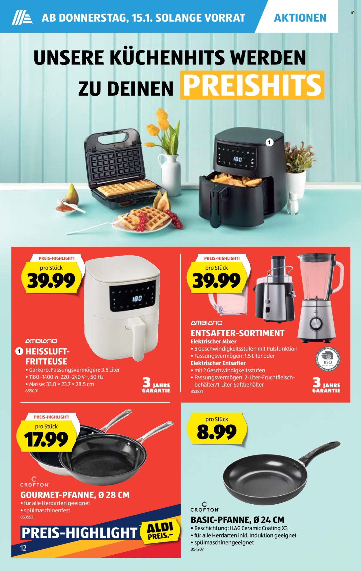 Catalogue Aldi - 15.1.2026 - 21.1.2026. Page 12. Page 12