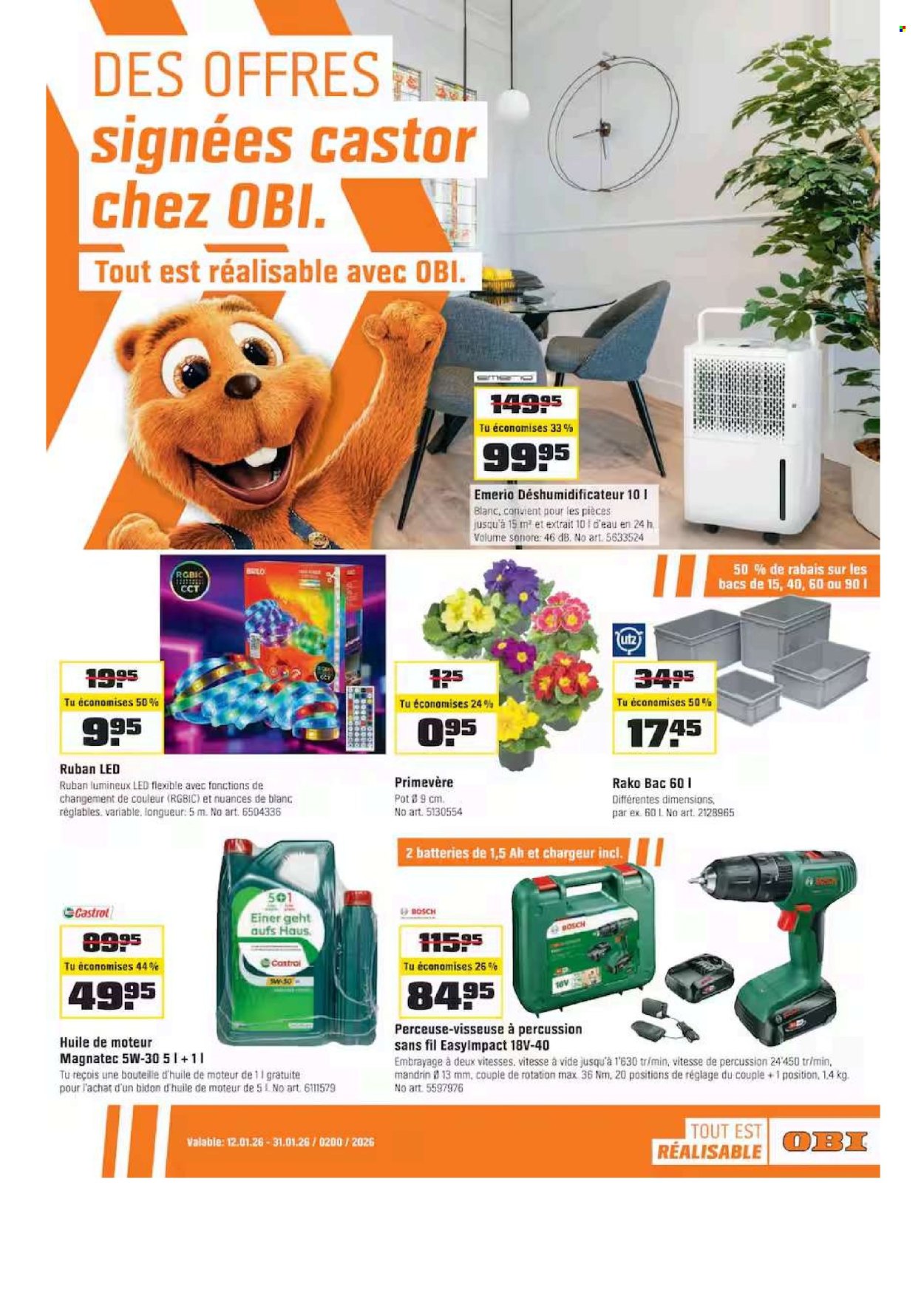Catalogue OBI - 11.1.2026 - 31.1.2026. Page 1. Page 1