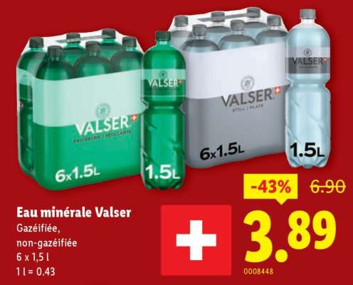 Eau minérale Valser