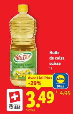 Huile de colza suisse