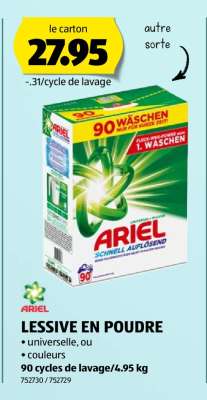 ARIEL LESSIVE EN POUDRE