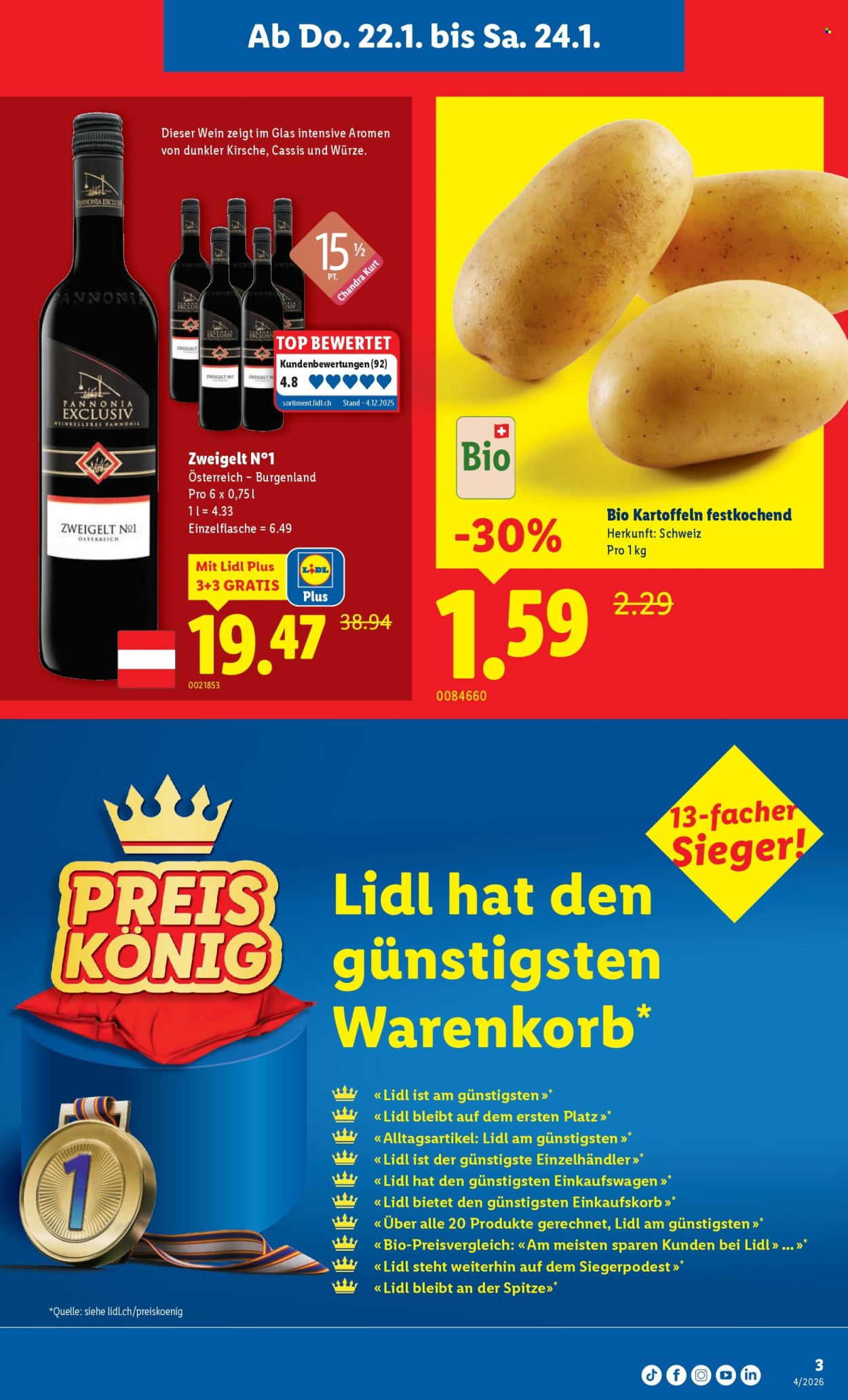 Catalogue Lidl - 22.1.2026 - 28.1.2026. Page 3. Page 3
