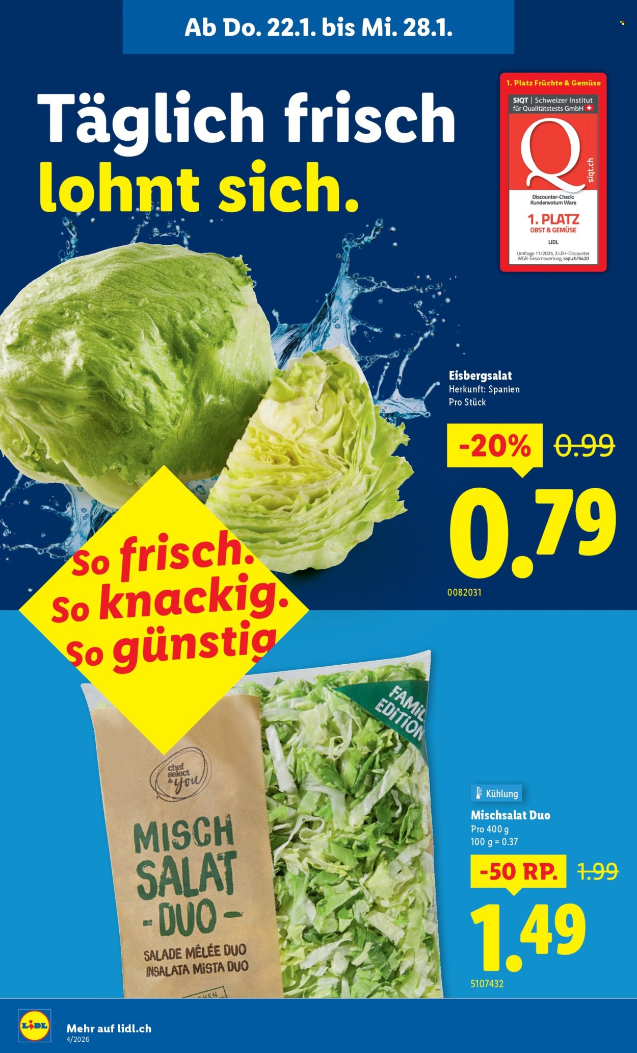 Catalogue Lidl - 22.1.2026 - 28.1.2026. Page 4. Page 4