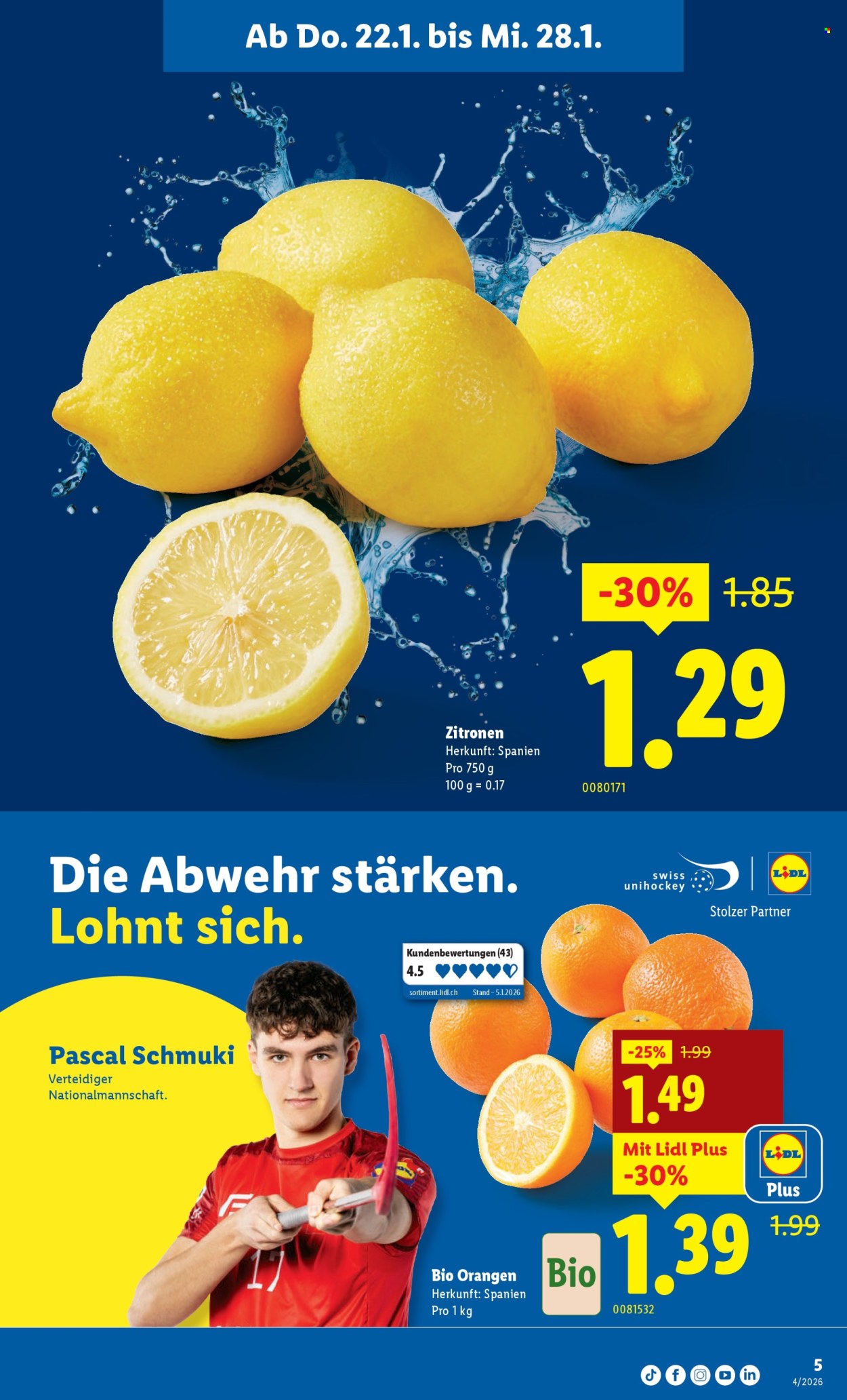 Catalogue Lidl - 22.1.2026 - 28.1.2026. Page 5. Page 5